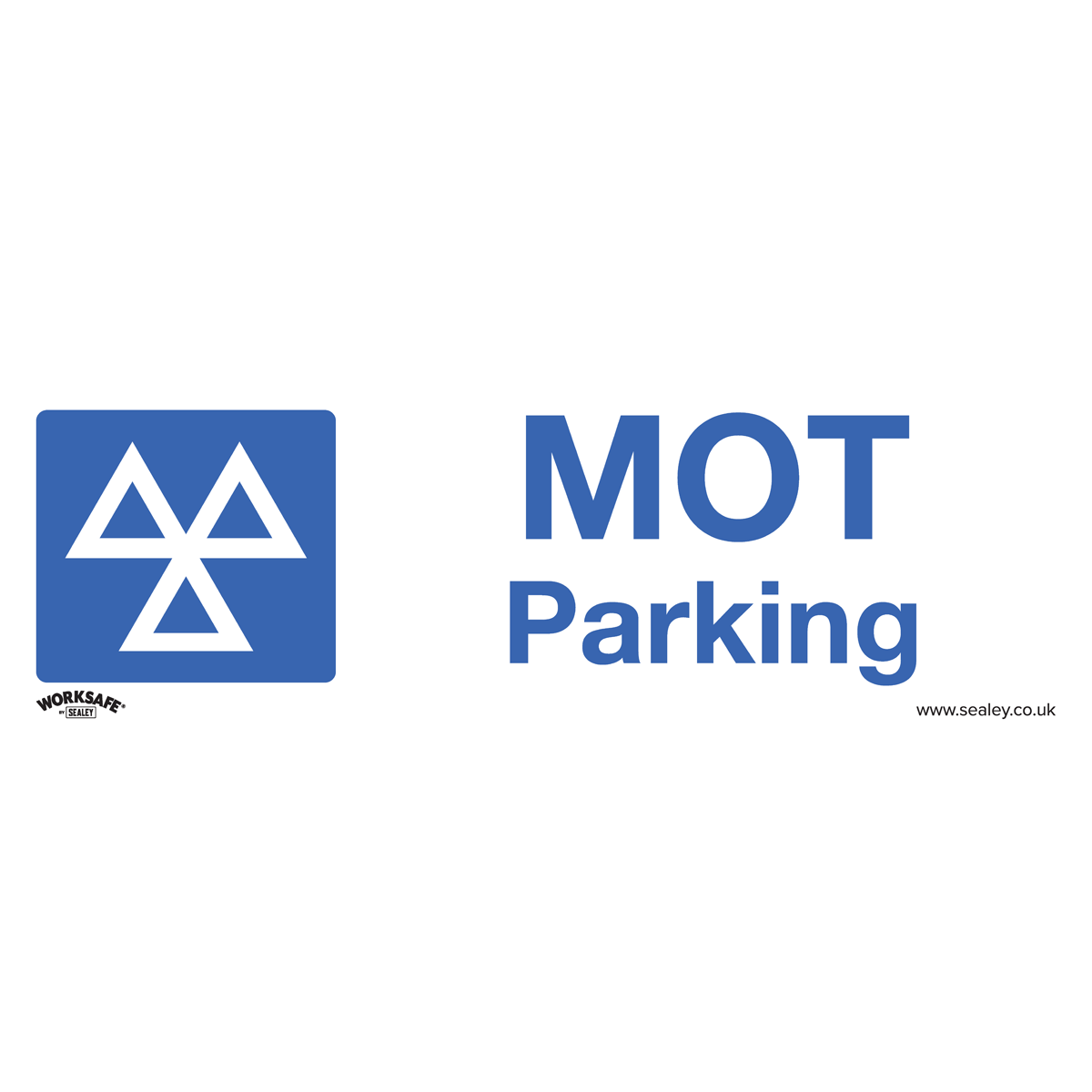 Sealey SS49V1 MOT Parking - Warning Safety Sign - Self-Adhesive Vinyl