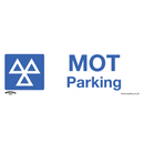 Sealey SS49V1 MOT Parking - Warning Safety Sign - Self-Adhesive Vinyl