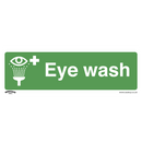 Sealey SS58V1 Eye Wash - Safe Conditions Safety Sign - Self-Adhesive Vinyl