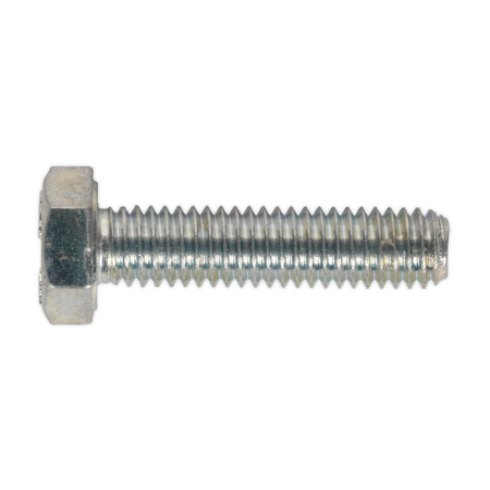 Sealey SS625 HT Setscrew M6 x 25mm - 8.8 Zinc - Pack of 50
