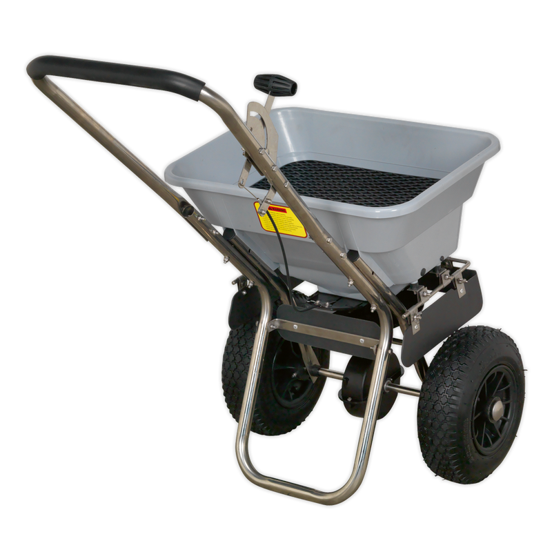 Sealey SSB37W 37kg Walk Behind Stainless Steel Broadcast Salt Spreader