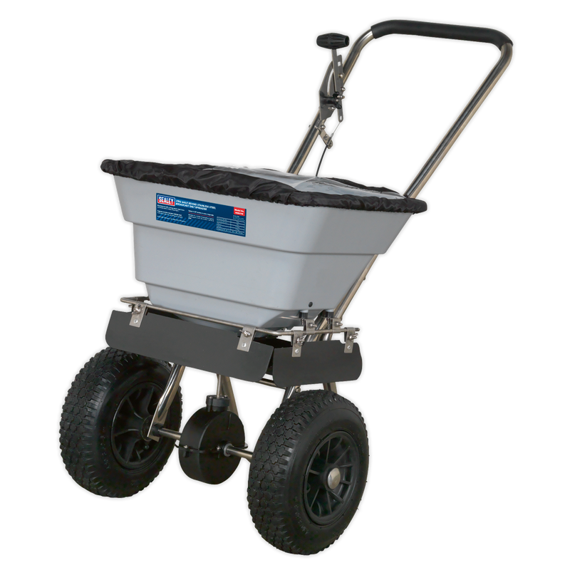 Sealey SSB37W 37kg Walk Behind Stainless Steel Broadcast Salt Spreader