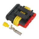 Sealey SSC4F 4-Way Superseal Female Connector - Pack of 3