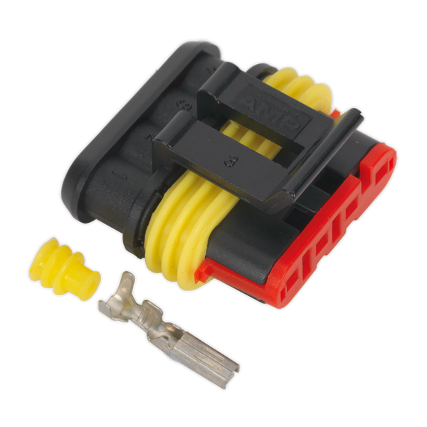Sealey SSC4F 4-Way Superseal Female Connector - Pack of 3