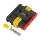 Sealey SSC5F 5-Way Superseal Female Connector - Pack of 3