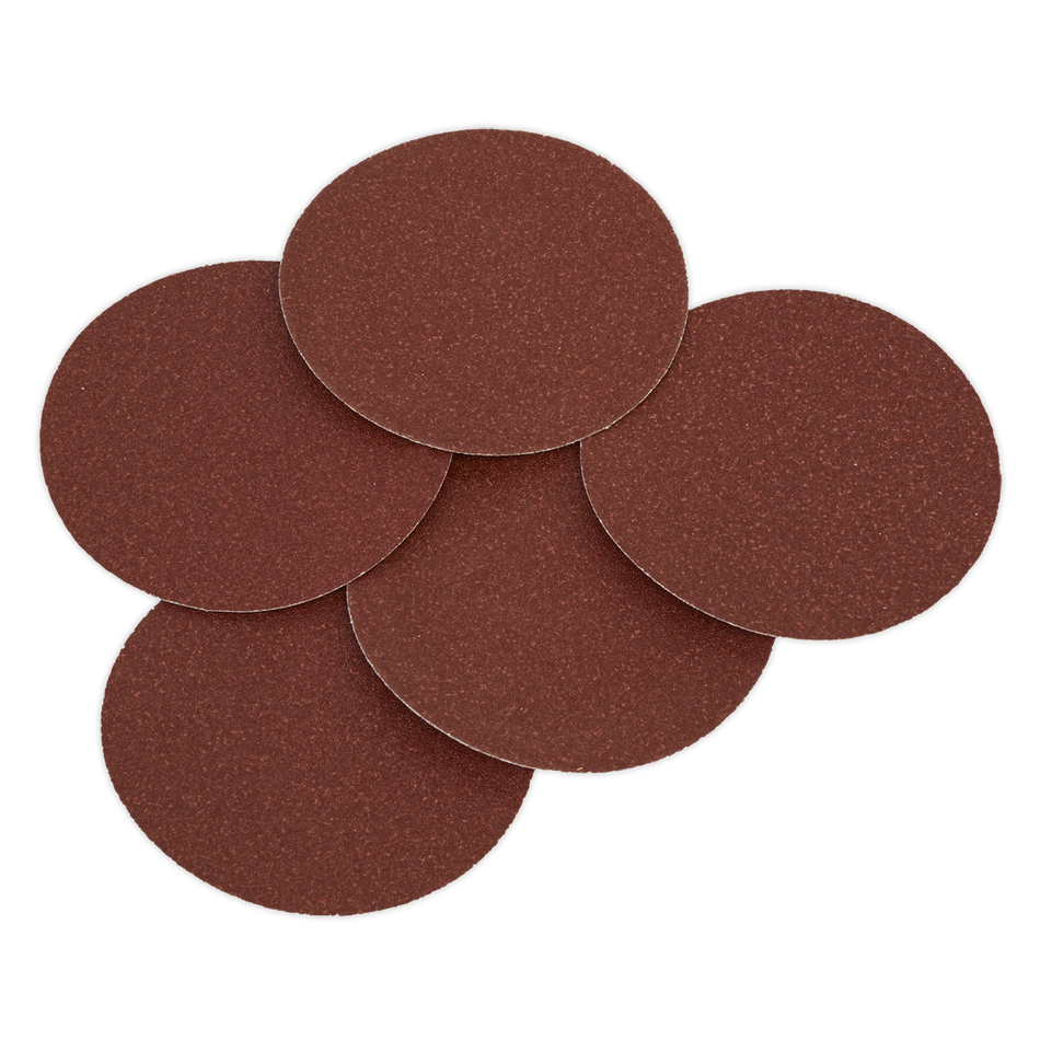 Sealey SSD01 80Grit Diameter 125mm Sanding Disc - Pack of 5