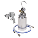 Sealey SSG1P Pressure Pot System with Spray Gun & Hoses 1.8mm Set-Up