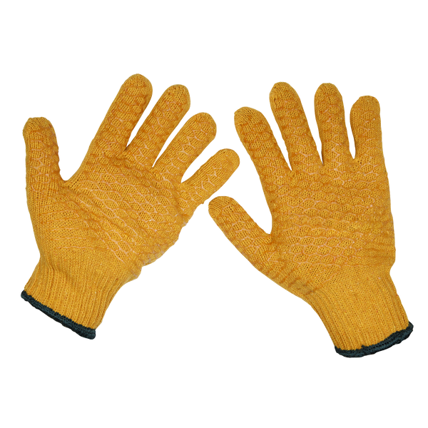 Sealey SSP33/12 Anti-Slip Handling Gloves (Large) - Pack of 12 Pairs