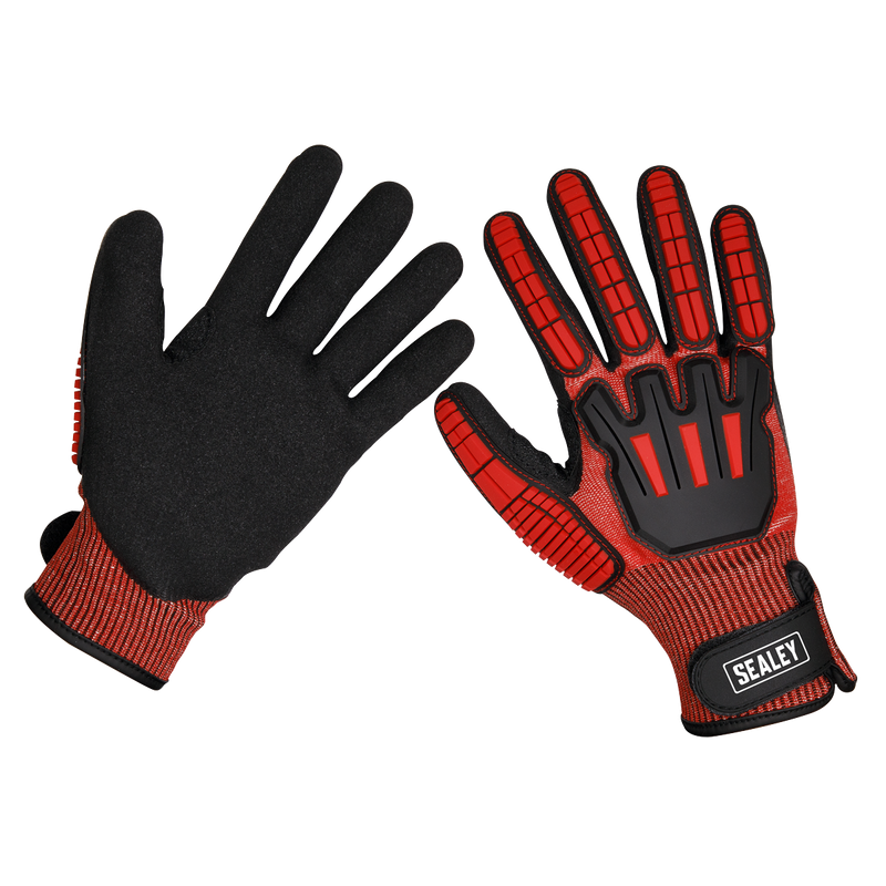 Sealey SSP38XL Cut & Impact Resistant Gloves - X-Large - Pair
