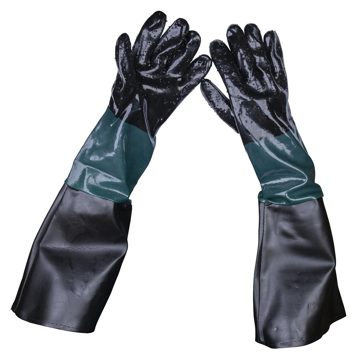 Sealey SSP41 585mm Shot Blasting Gauntlets - Pair