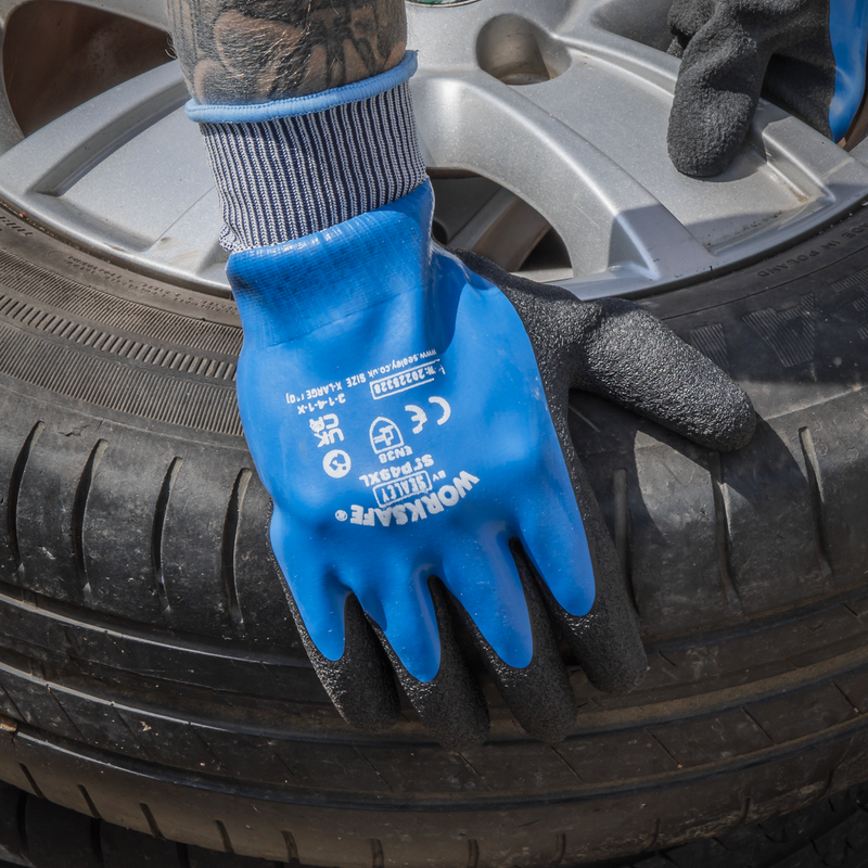 Sealey SSP49XL/6 Waterproof Latex Gloves - (X-Large) - Pack of 6 Pairs