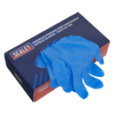 Sealey SSP55L Premium Powder-Free Disposable Nitrile Gloves - Large - Pack of 100