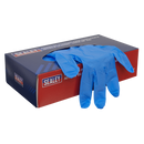 Sealey SSP55L Premium Powder-Free Disposable Nitrile Gloves - Large - Pack of 100