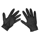 Sealey SSP57XL Black Diamond Grip Extra-Thick Nitrile Powder-Free Gloves X Large - Pack of 50