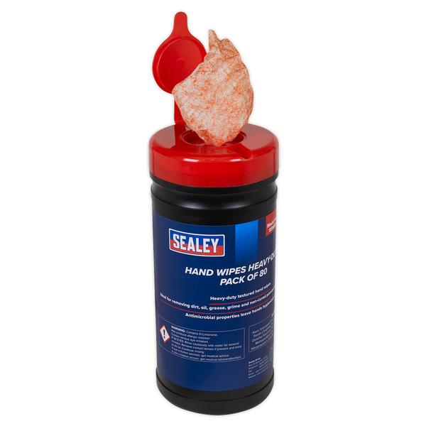 Sealey SSW80 Heavy-Duty Hand Wipes Textured - Pack of 80