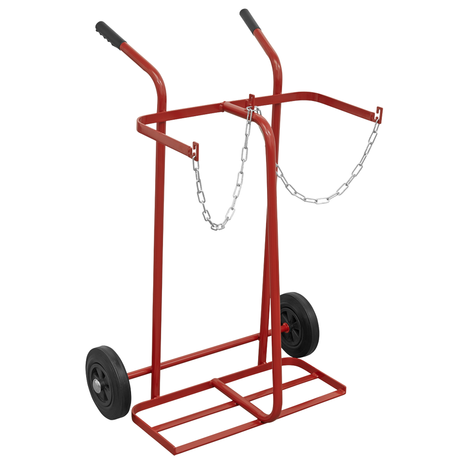 Sealey ST28/B Welding Bottle Trolley - 2 Bottle