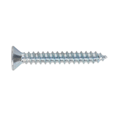 Sealey ST3525 3.5 x 25mm Self Tapping Countersunk Pozi Screw - Pack of 100