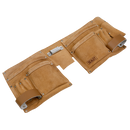 Sealey STBL01 Double Pouch Leather Tool Belt