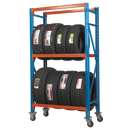 Sealey STR007 Two Level Mobile Tyre Rack - 200kg Capacity Per Level
