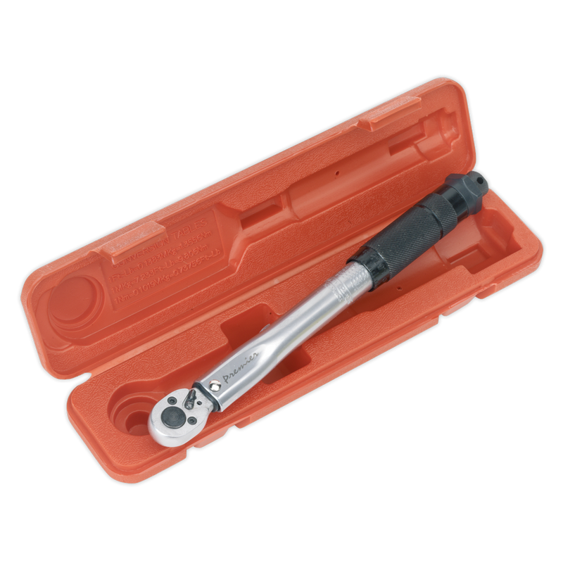 Sealey STW1012 3/8"Sq Drive Torque Wrench 2-24Nm/1.47-17.70lb.ft - Calibrated