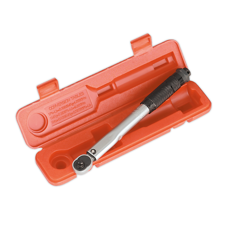 Sealey STW101 1/4"Sq Drive Torque Wrench Micrometer Style - Calibrated
