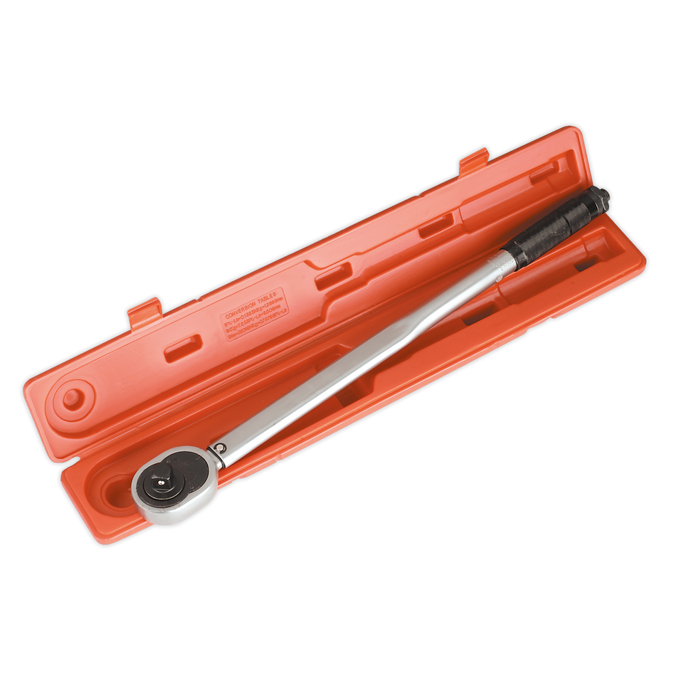Sealey STW103 3/4"Sq Drive Torque Wrench Micrometer Style - Calibrated
