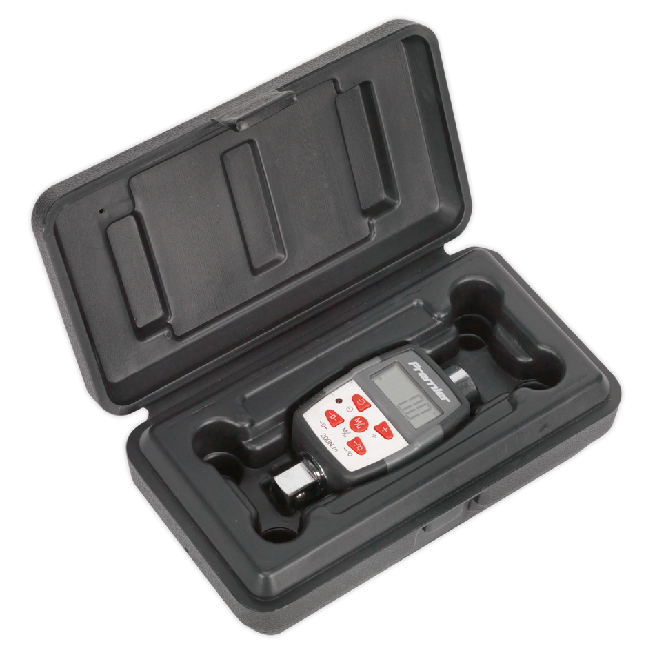 Sealey STW291 1/2"Sq Drive Digital Torque Adaptor with Angle Function 20-200Nm