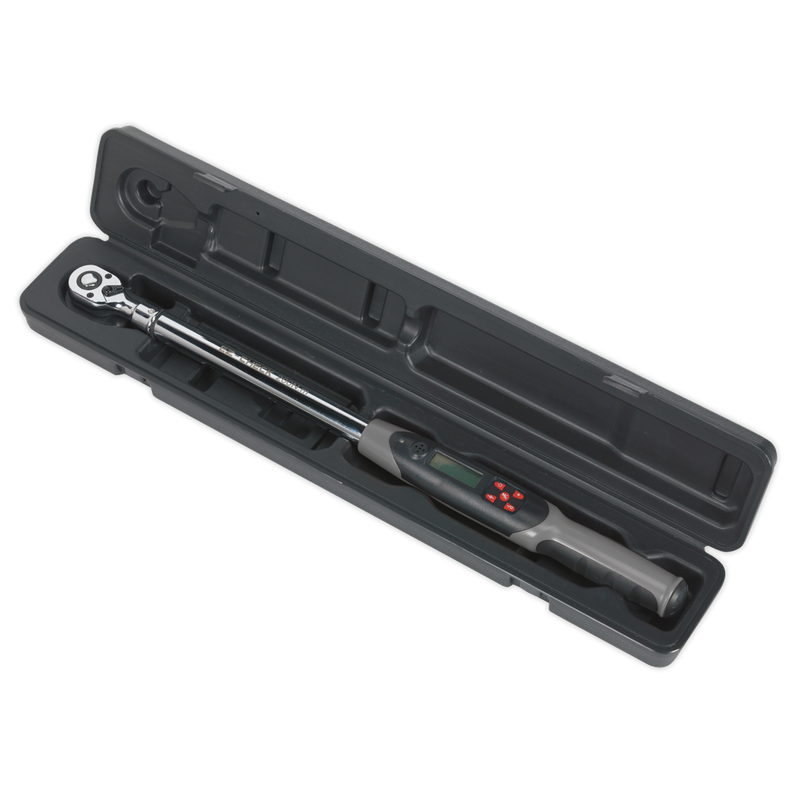 Sealey STW306 1/2"Sq Drive Digital Torque Wrench with Angle Function 20-200Nm
