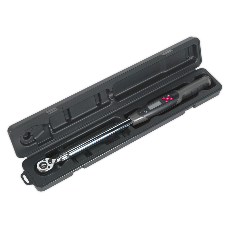 Sealey STW306 1/2"Sq Drive Digital Torque Wrench with Angle Function 20-200Nm