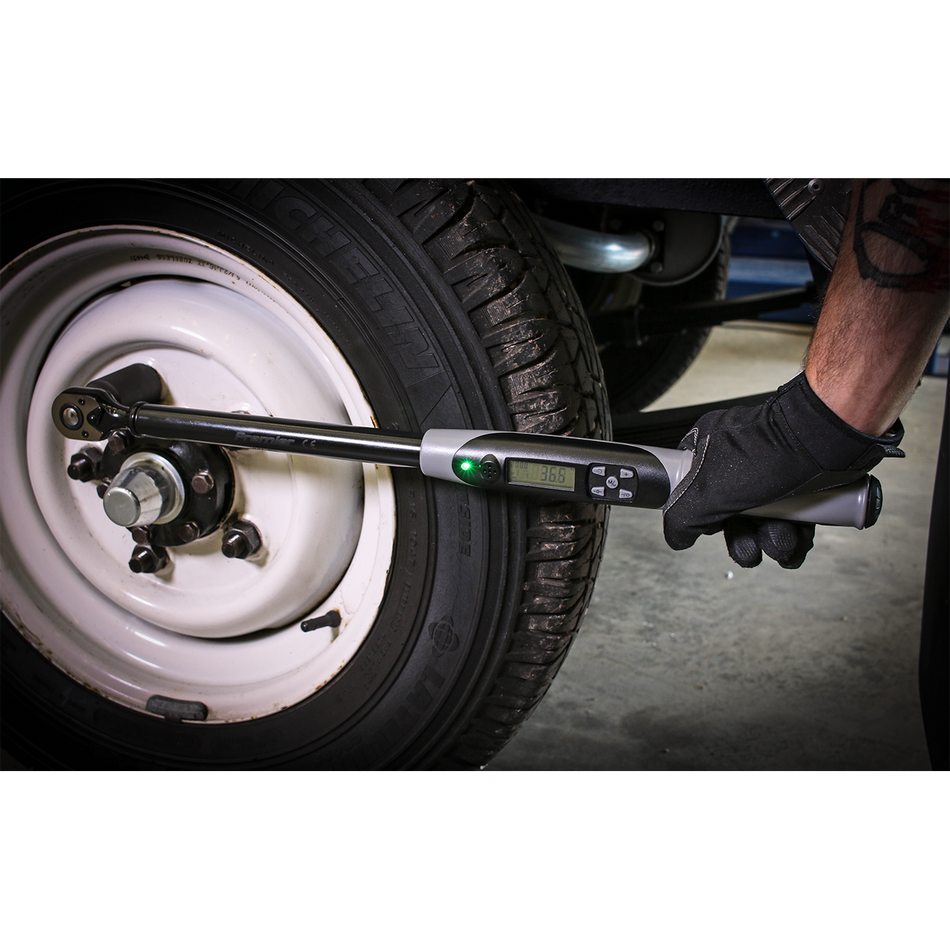 Sealey STW306B 1/2"Sq Drive Digital Torque Wrench with Angle Function 20-200Nm - Black Series