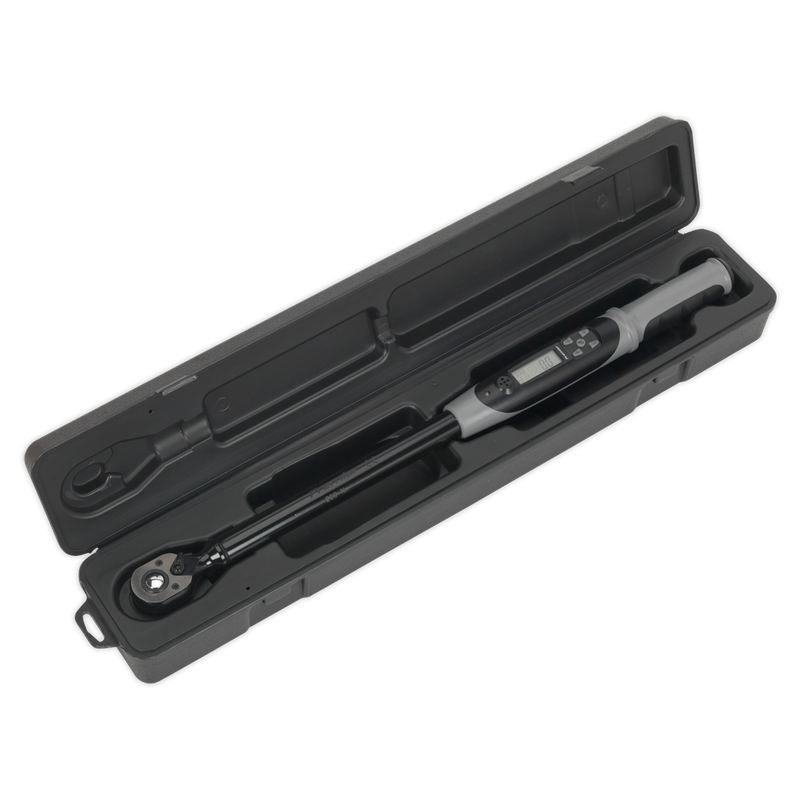 Sealey STW306B 1/2"Sq Drive Digital Torque Wrench with Angle Function 20-200Nm - Black Series
