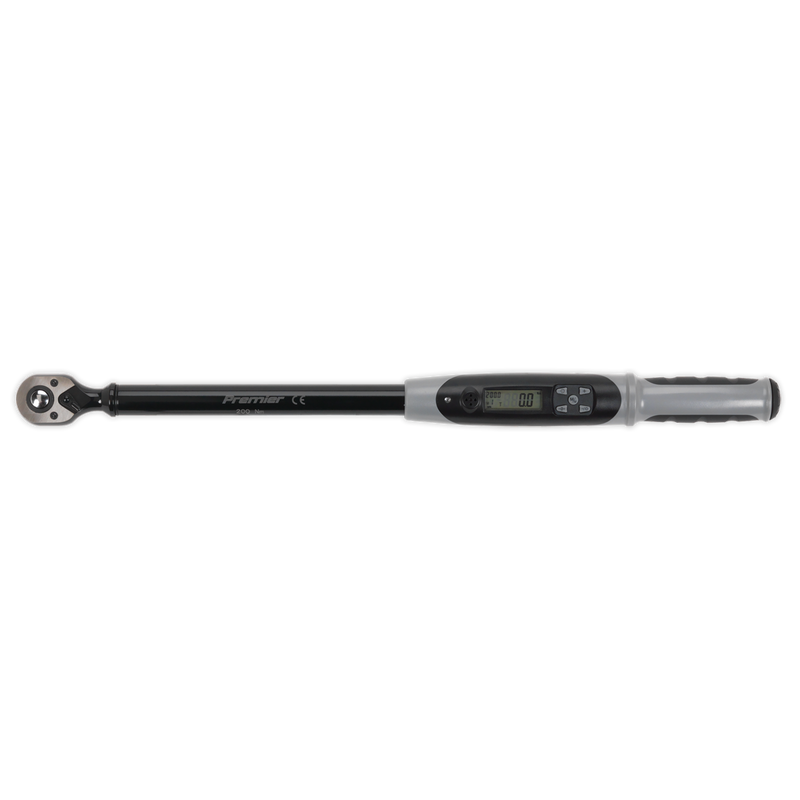 Sealey STW306B 1/2"Sq Drive Digital Torque Wrench with Angle Function 20-200Nm - Black Series
