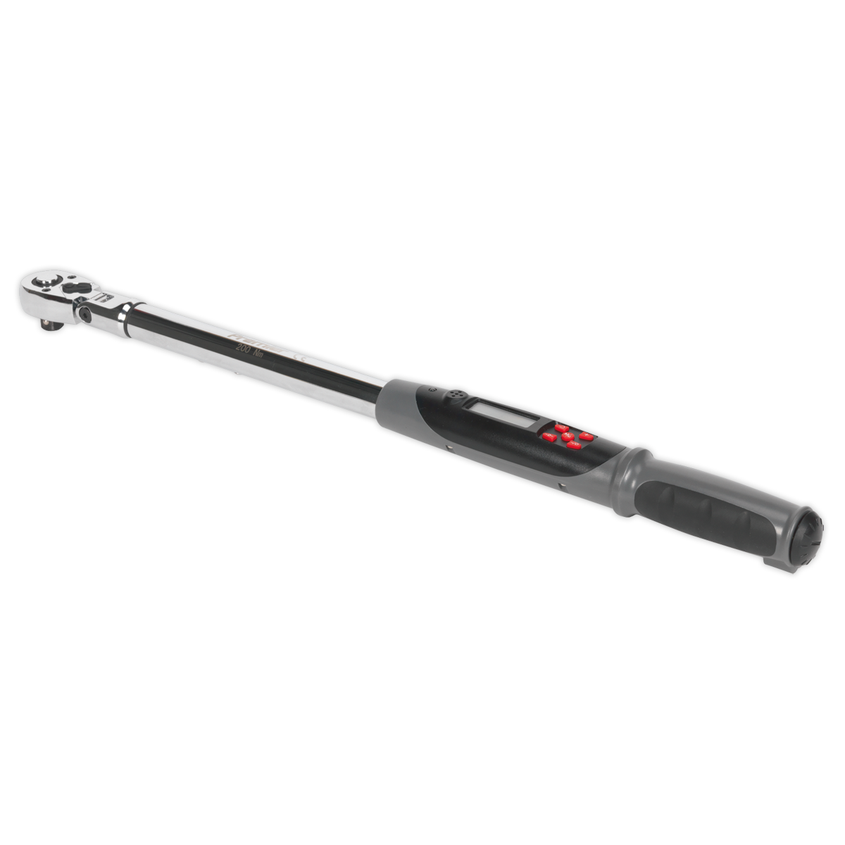 Sealey STW309 1/2"Sq Drive Flexi-Head Digital Torque Wrench with Angle Function 20-200Nm