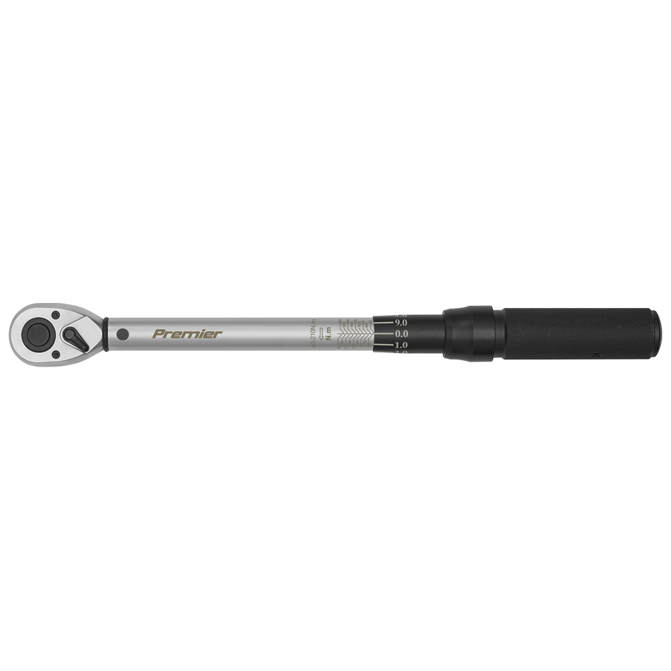Sealey STW400 Torque Wrench Micrometer Style 40-210Nm 1/2"Sq Drive