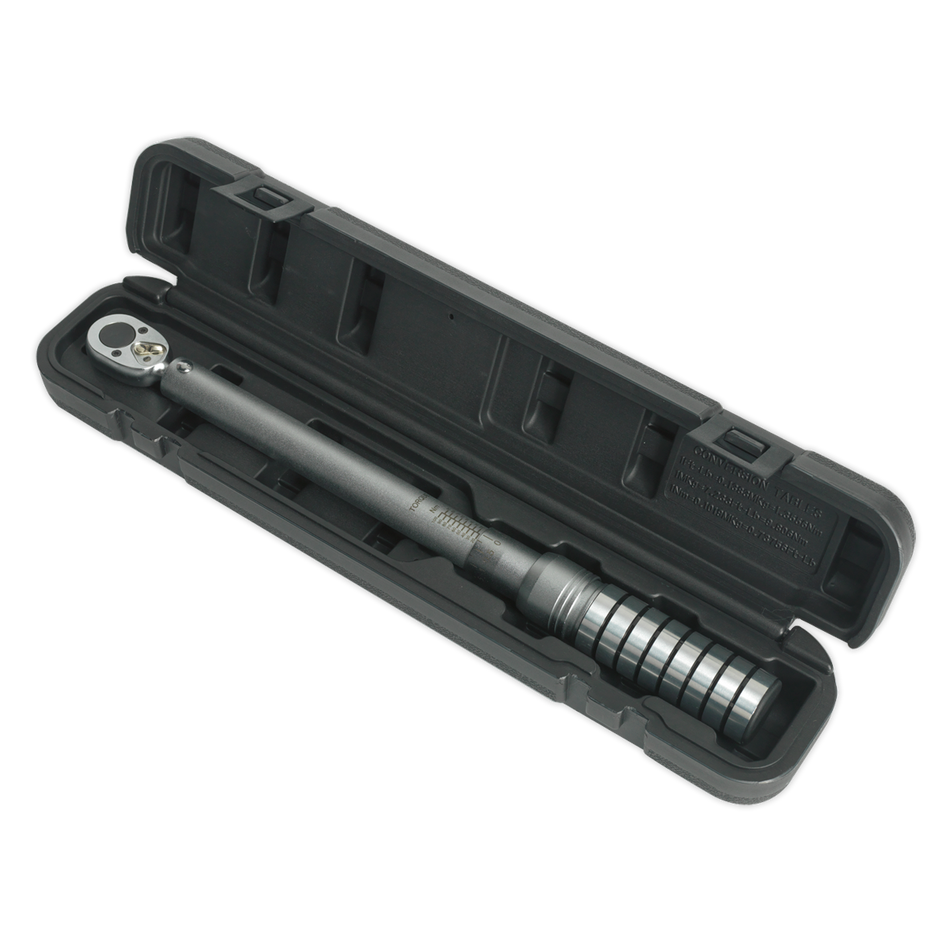 Sealey STW703 1/2"Sq Drive Torque Wrench Micrometer Style 40-200Nm - Calibrated