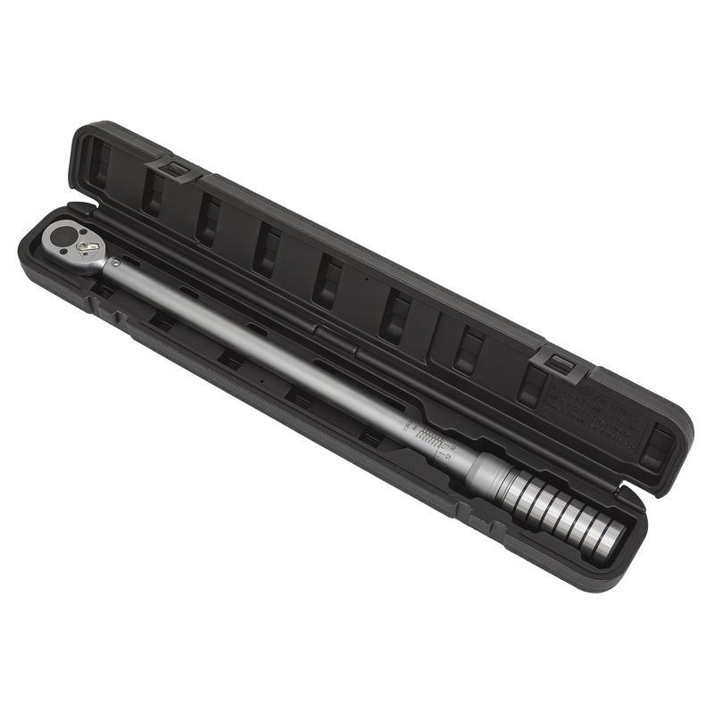 Sealey STW704 1/2"Sq Drive Torque Wrench Micrometer Style 60-340Nm - Calibrated