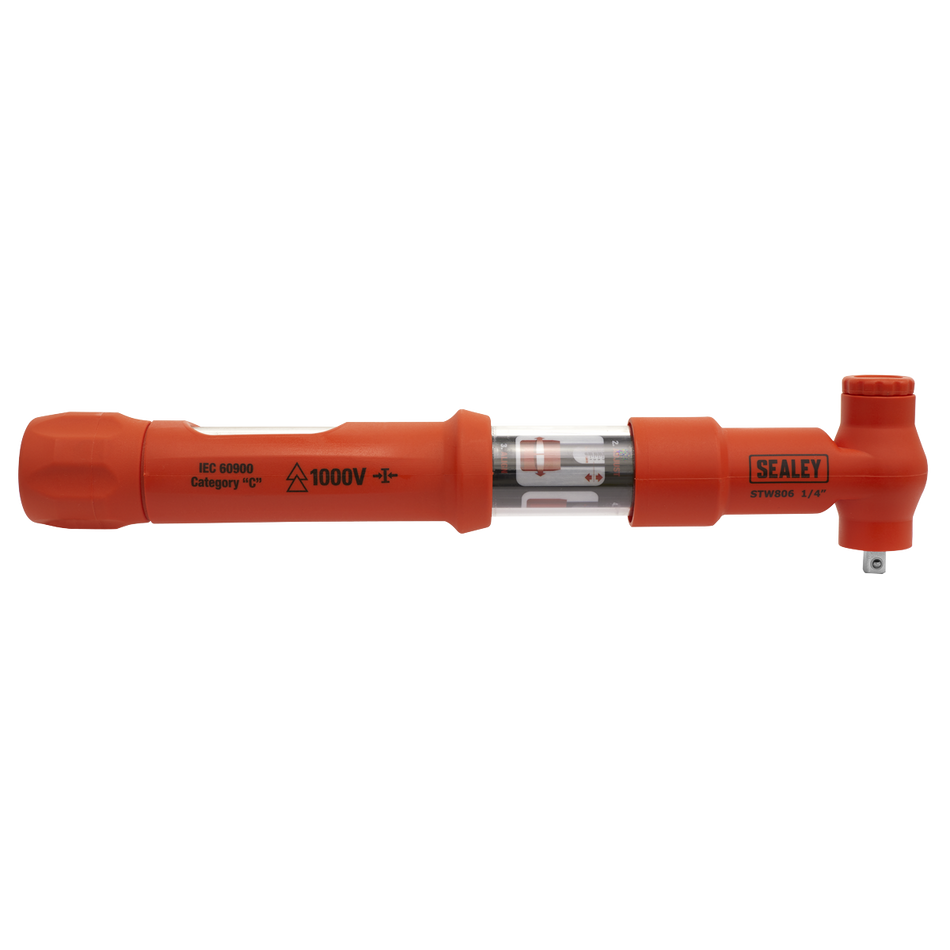 Sealey STW806 Torque Wrench Insulated 1/4"Sq Drive 2-12Nm