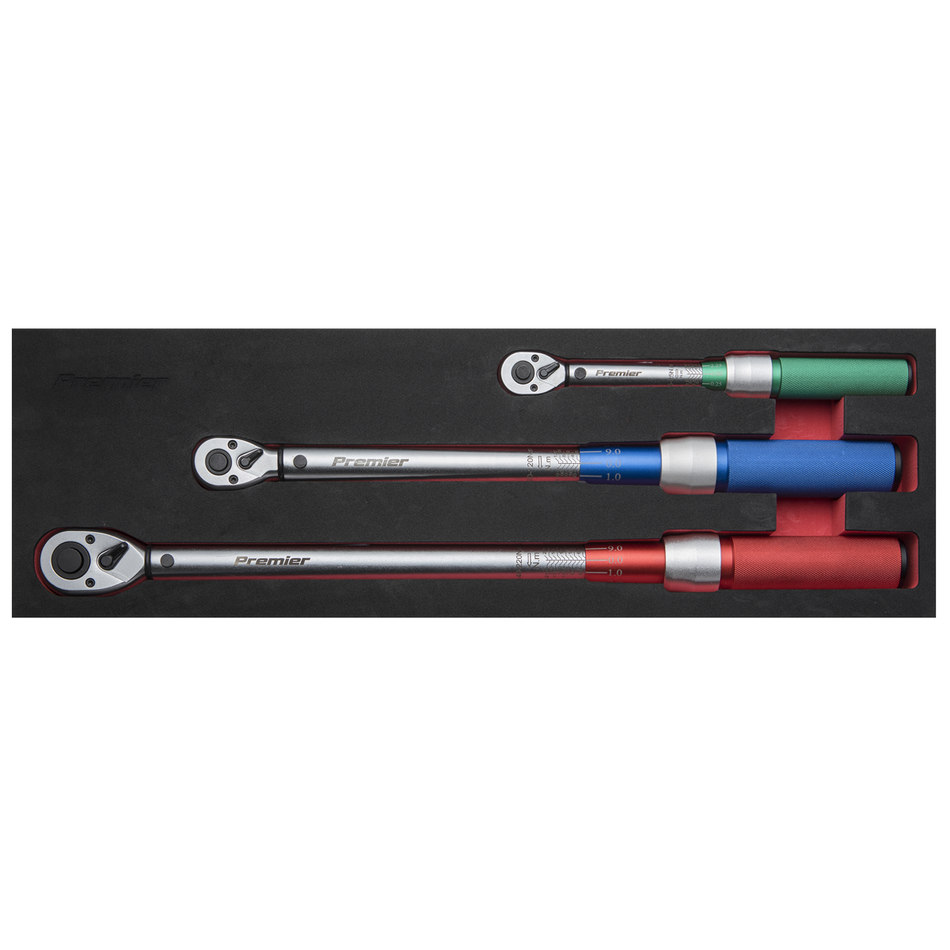 Sealey STW900SET 3pc Micrometer Style Torque Wrench Set