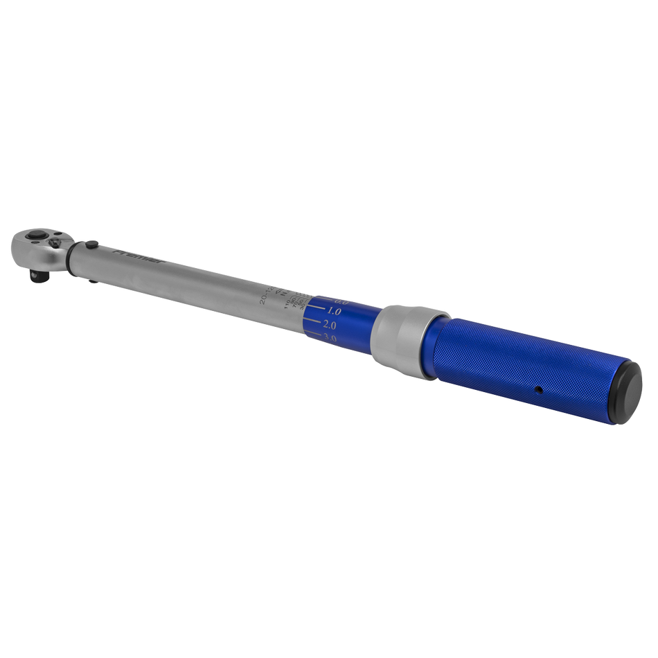 Sealey STW903 3/8"Sq Drive Torque Wrench Micrometer Style 20-120Nm - Calibrated