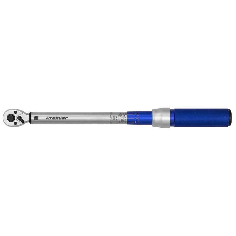 Sealey STW903 3/8"Sq Drive Torque Wrench Micrometer Style 20-120Nm - Calibrated