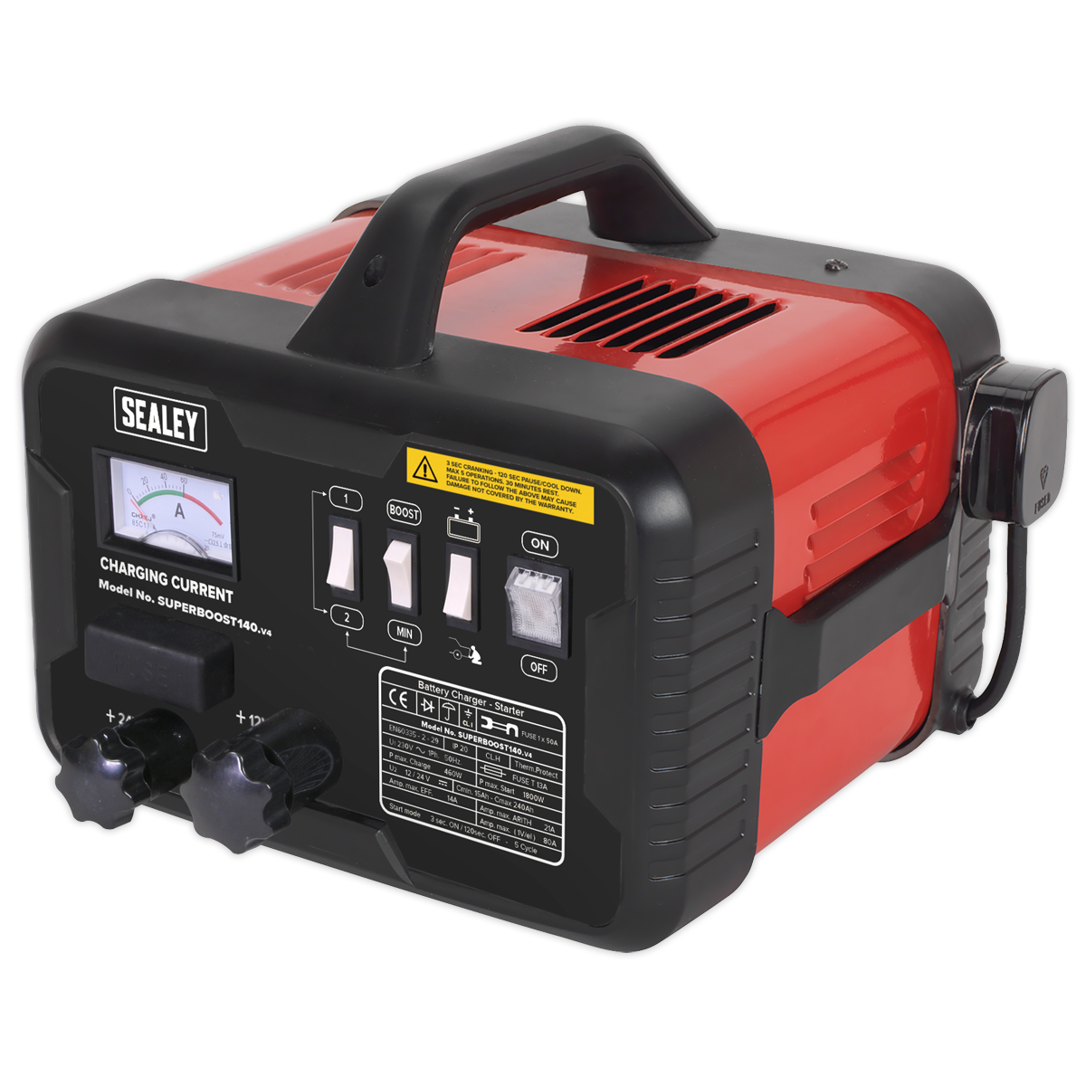Sealey SUPERBOOST140 140/21A 12/24V Starter/Charger