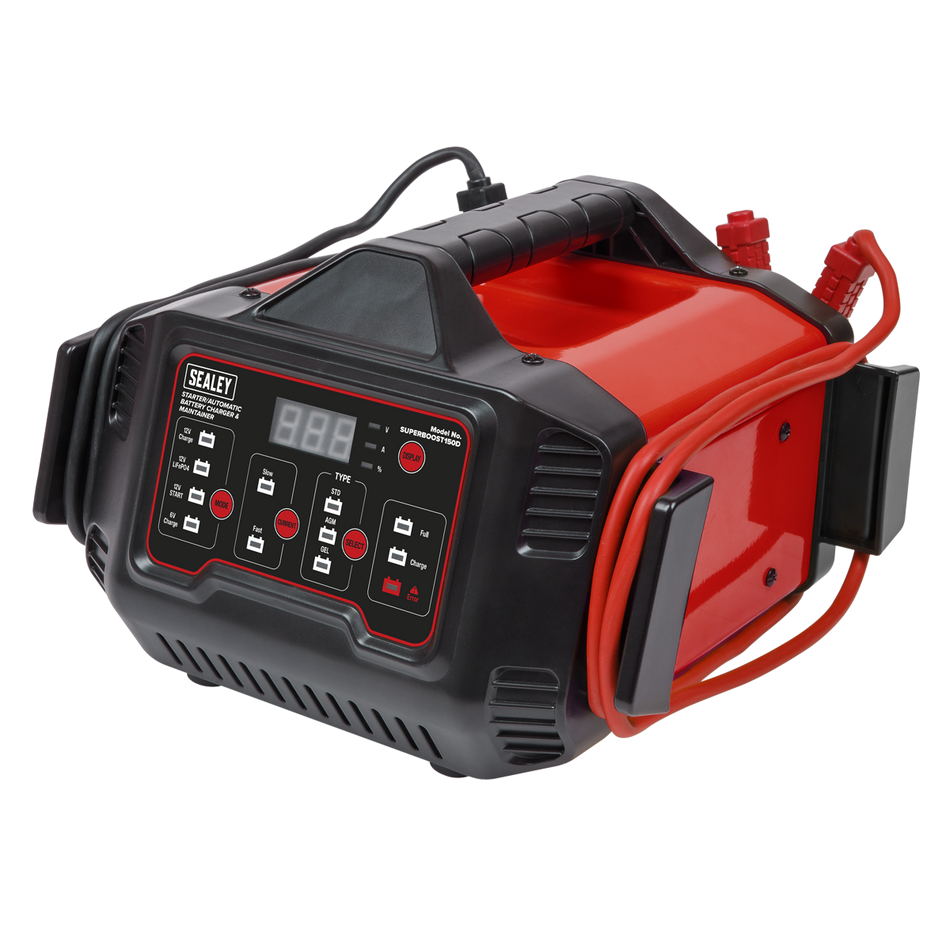Sealey SUPERBOOST150D 6/12V 150A Starter/15A  Automatic Battery Charger & Maintainer