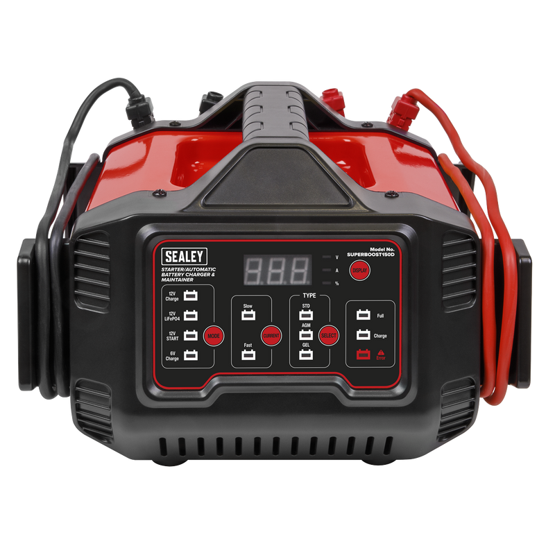 Sealey SUPERBOOST150D 6/12V 150A Starter/15A  Automatic Battery Charger & Maintainer