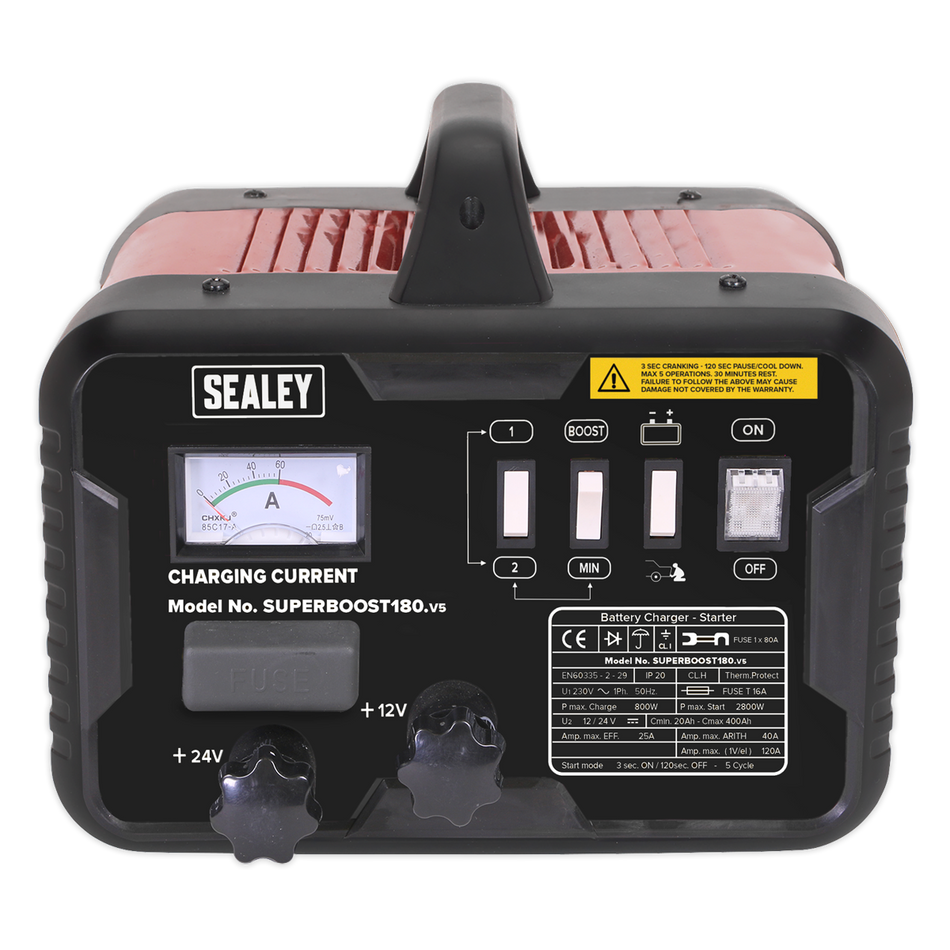 Sealey SUPERBOOST180 180/40A 12/24V Starter/Charger