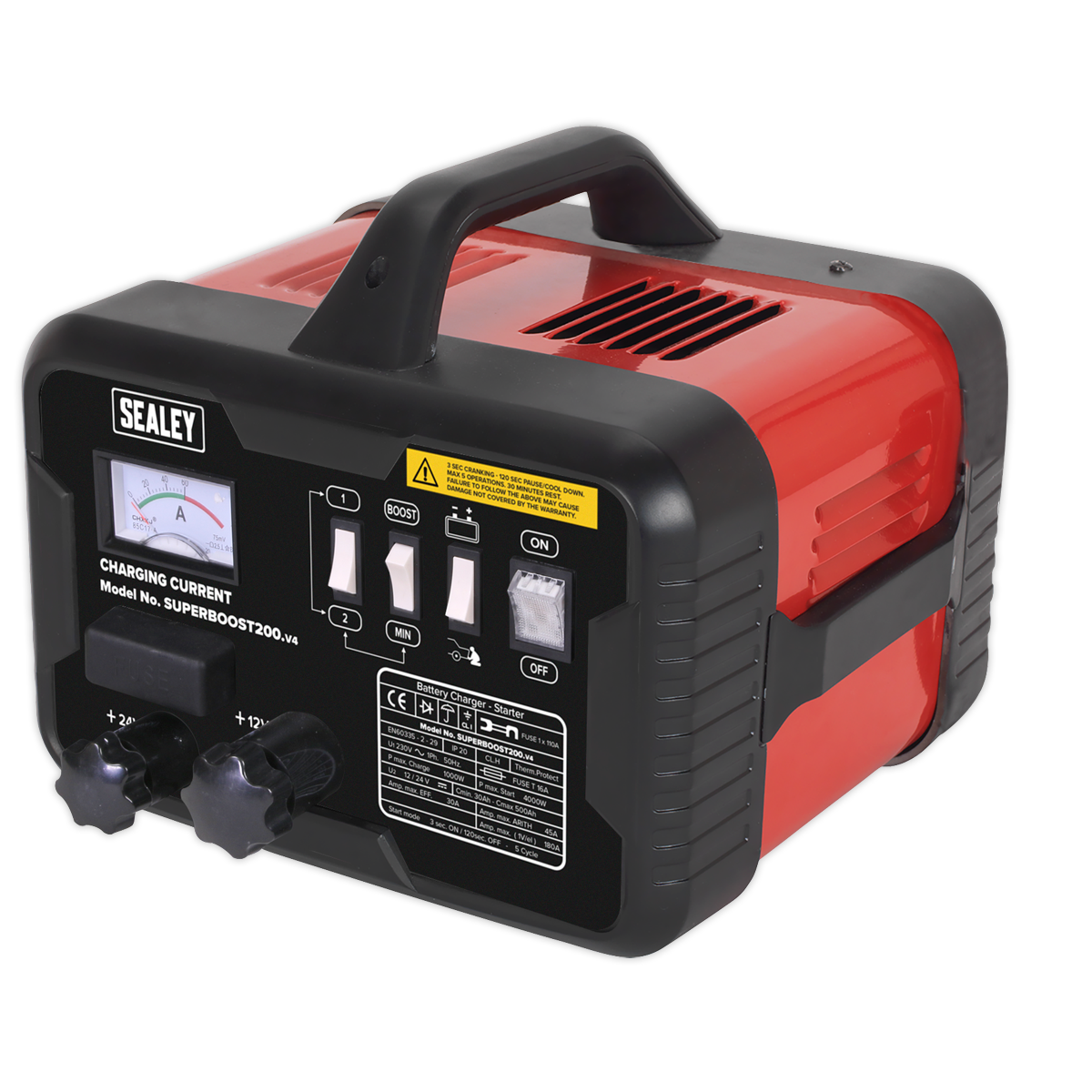 Sealey SUPERBOOST200 200/45A 12/24V Starter/Charger