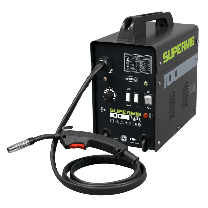 Sealey SUPERMIG100 No-Gas MIG Welder 100A 230V