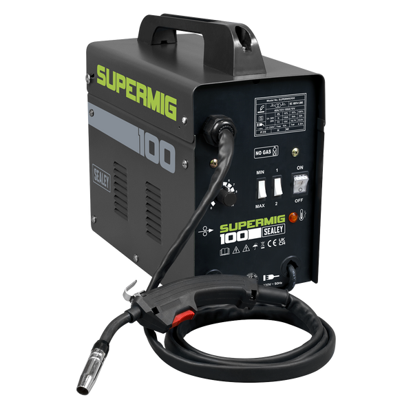 Sealey SUPERMIG100 No-Gas MIG Welder 100A 230V