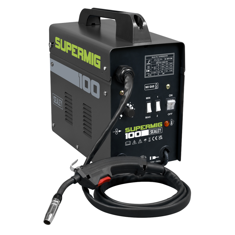 Sealey SUPERMIG100 No-Gas MIG Welder 100A 230V