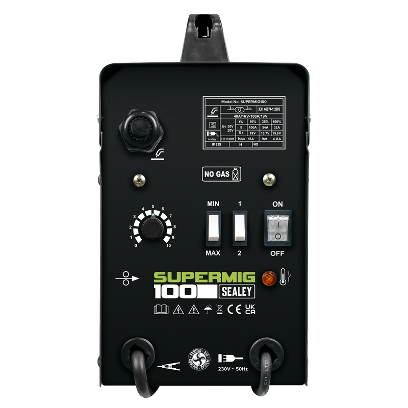 Sealey SUPERMIG100 No-Gas MIG Welder 100A 230V