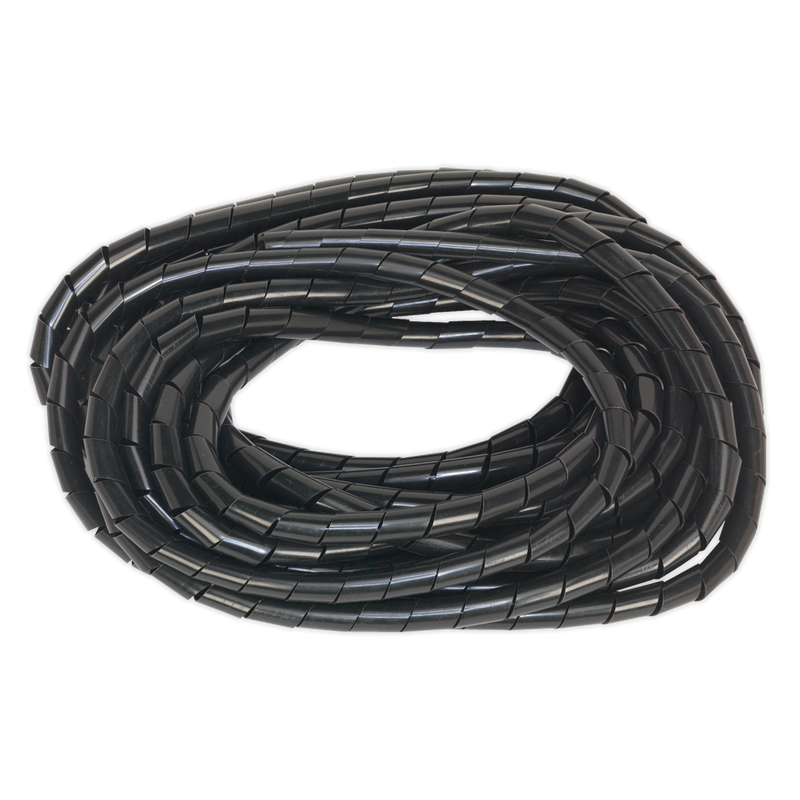 Sealey SWS1428 10m Diameter 14-28mm Spiral Wrap Cable Sleeving